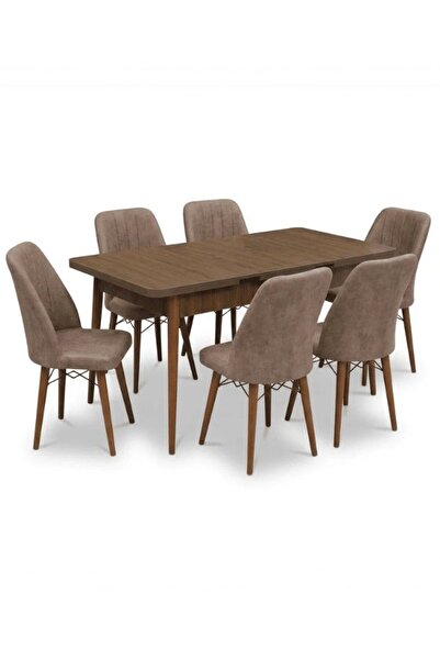 Bella Madrid Table & Chair Set 80 x 130- 170 Extendable and 6 Chairs, Kitchen...