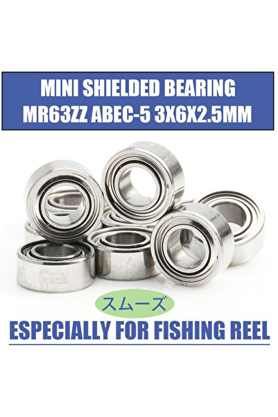 Choice محامل MR63zz مقاس 3x6x2.5 مم، جودة ABEC 5، محامل كروية فولاذية مصغرة ع...