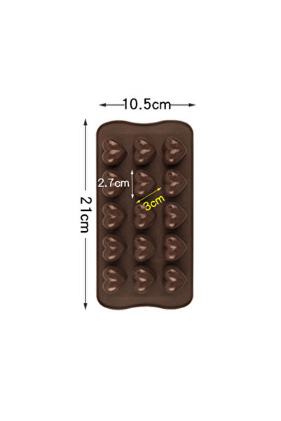 Choice1 B Multi Size Love Silicone Chocolate Mold Heart Candy Jelly Baking Se...