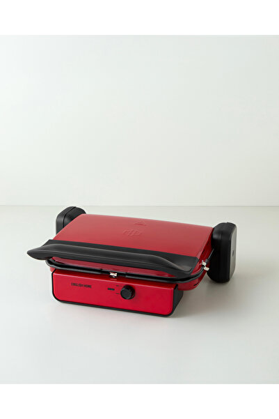 English Home TMK 5050 Teflon Çıkarılabilir Plakalı Tost Makinesi 1800W Kırmızı