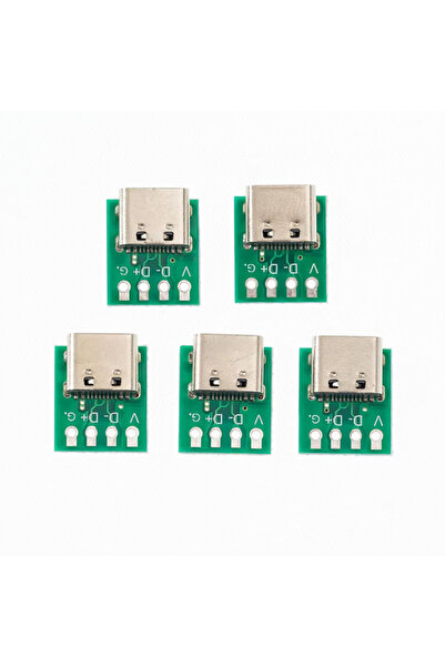 Choice 5PCS 5/1Pcs USB 3.1 Type-C Connector PCB Board Adapter 16P Connector S...