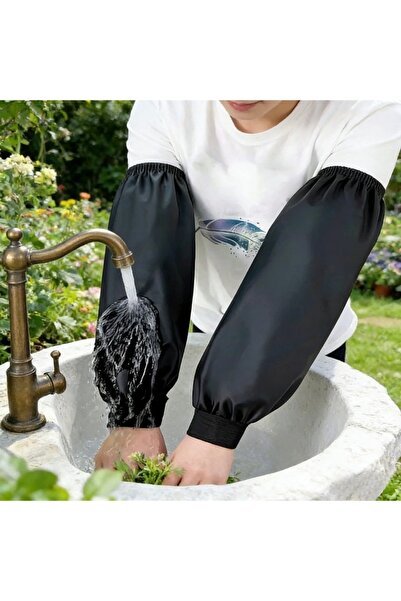 Choice black Heavy-Duty Black Faux Leather Arm Sleeves - Waterproof Oil-Resis...