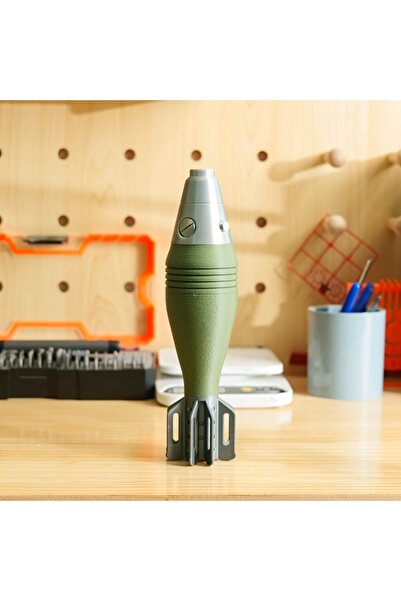 Choice 60mm M2 60mm Mortar Shell Model - 3D Printed Realistic Replica, Non-Fu...
