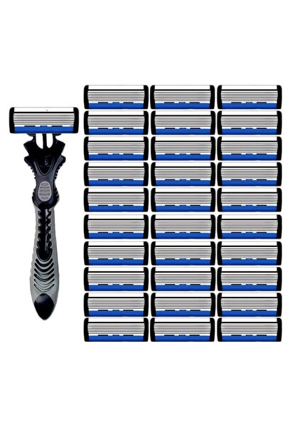 Choice5 1handle 30blades Razor Classic 6 Layer Safety Razor for Mens Shaving&...