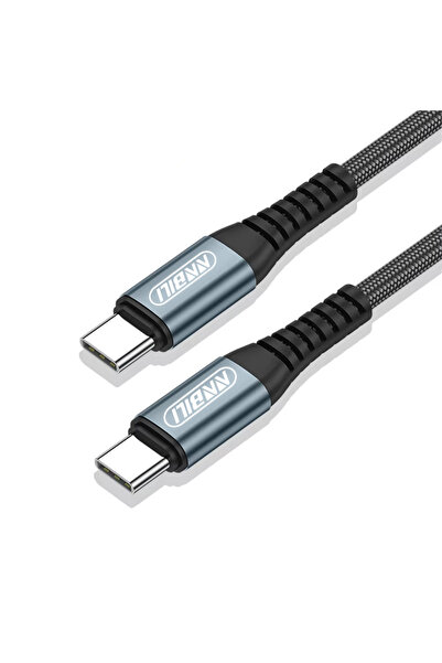 Choice كابل USB C إلى USB Type C أسود بطول 1 متر، 100 واط، من NNBILI، كابل شح...