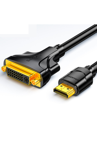 Choice كابل SAMZHE HDMI إلى DVI ذكر بطول 0.2 متر، محول ذكر DVI-D 24+1 بدقة 10...