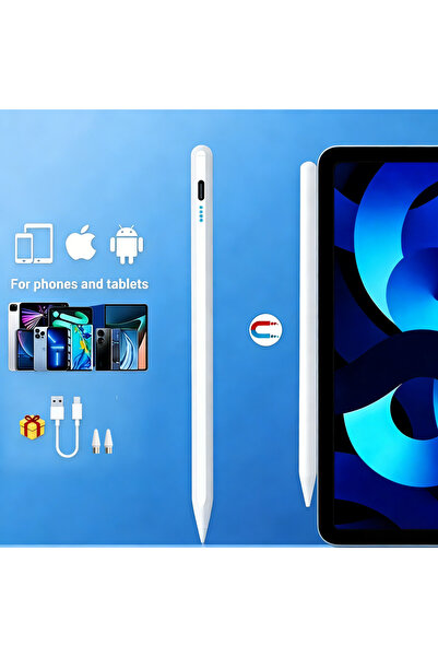 Choice5 ZP4-White For Pencil Stylus Pen iOS Tablet Touch Pen With Power Displ...