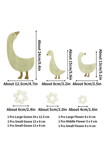 Choice Natural Wood Color Bohemian Cute Wooden Goose Nursery Wall Decoration ...