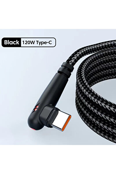 choice2 كابل USB نوع C بزاوية 90 درجة من NNBILI أسود اللون بطول 1.5 متر، شحن ...