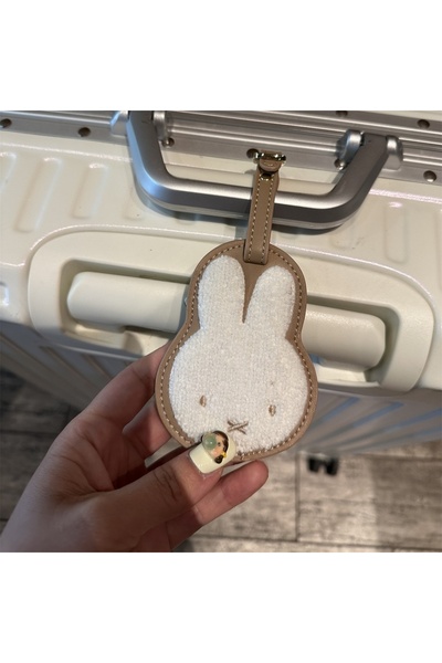 Choice1 MiffyMiffy Miffy Boris بطاقة تعريف أمتعة جلدية مطرزة لطيفة كاواي مضاد...