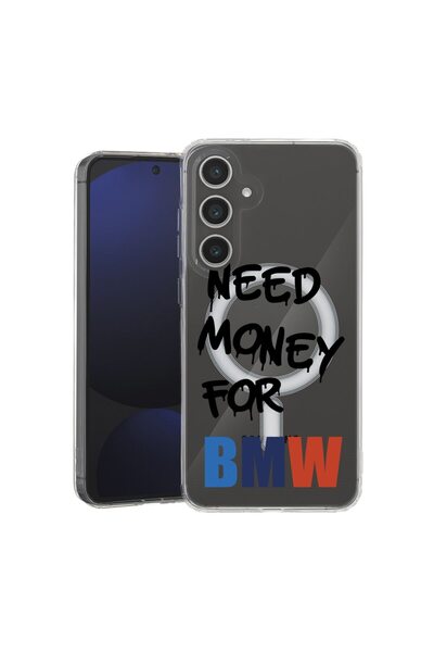 bestcase Θήκη για Samsung Galaxy A56 με Σχέδιο  "Need Money For BMW ", Μαγνητ...