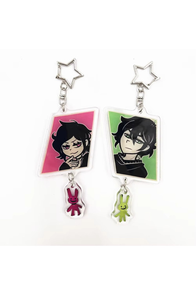 Choice 1Pair Game The Coffin of Andy and Leyley Cosplay Key Chain Acrylic Key...