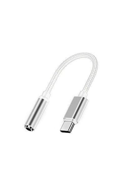 Choice1 Silver UsB Type CTo 3.5mm Aux Adapter Type-c 3 5 Jack Audio Cable Ear...