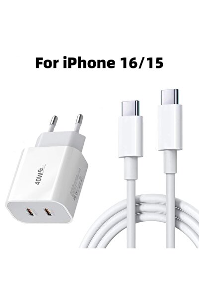 Choice EU 2m C to C - Kit Original For PD40W Type C Fast Charger For iPhone 1...