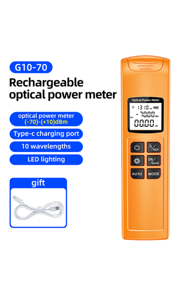 Choice1 -70 SAIVXIAN G10 Optical Power Meter High Precision Rechargeable Batt...