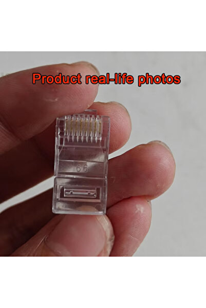 Choice 50 قطعة 50 قطعة موصل RJ45 موصل شبكة كابل شبكة RJ45 غير محمي برأس كريست...