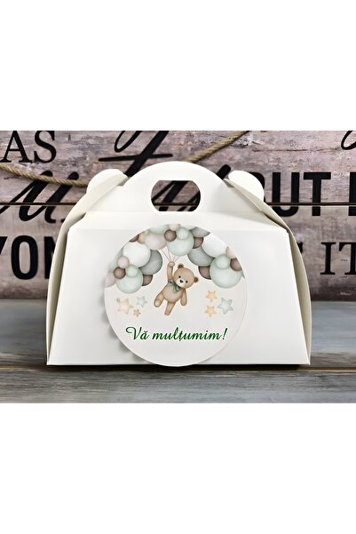 Invitatii Originale Cutii prajituri model CT6 - set 20 buc