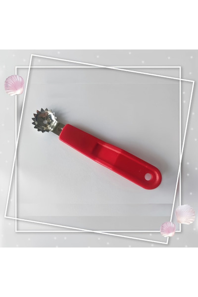 Choice1 Red 1pc Using a fruit and vegetable corer, easily remove tomato stems...