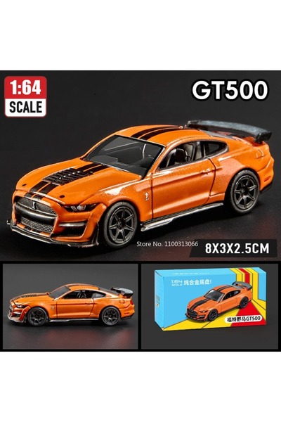 Choice10 نموذج سيارة GT500 برتقالية اللون بمقياس 1:64 من سلسلة كورفيت T1 GT50...