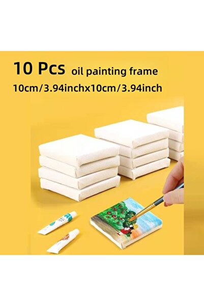 Choice 10cmx10cm 10Pcs Mini Oil Painting Frames Wooden Decorative Art Frames ...