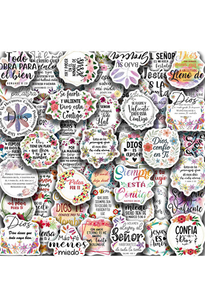 Choice 50pcs 10/30/50pcs Spanish Motivational Phrase Graffiti Stickers Encour...