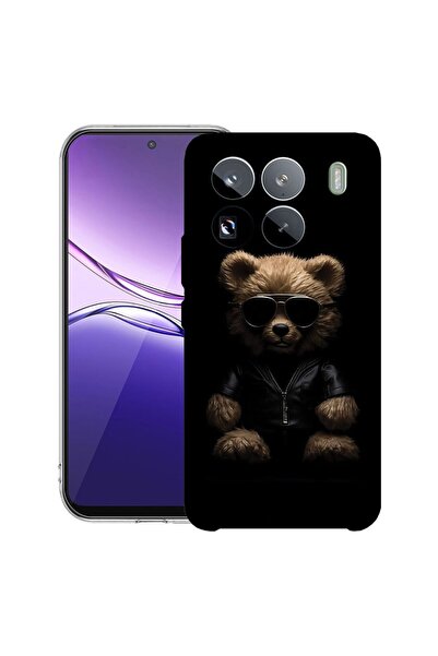 bestcase Прозрачен тънък силиконов калъф, съвместим с Xiaomi 15, дизайн Мече,...