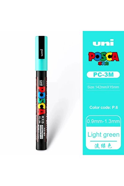 Choice PC-3M Light green 1pcs Japan UNI POSCA Markers PC-1M/3M/5M Acrylic Gra...