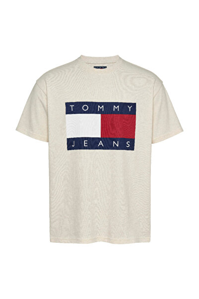 Tommy Hilfiger Tricou bărbătesc cu mânecă scurtă, cu insignă tip steag, croia...