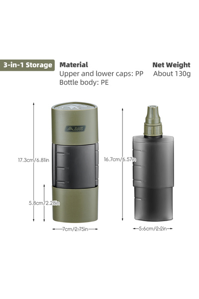 Choice Green BISINNA 3-in-1 PE Material Liquid Seasoning Bottle Press Type Sa...