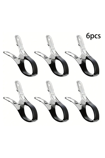 Choice Black 6pcs 6 Pieces Durable Stainless Steel Pool Cover Clips with Blue...