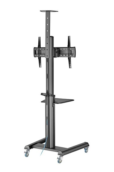 Gembird Suport TV de podea din aluminiu cu roți pivotante 37-70 inch negru