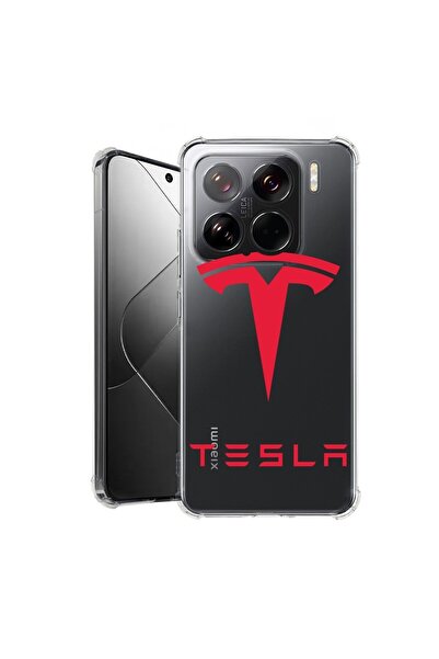 bestcase ¬Æ Husa pentru Xiaomi 15, Anti Shock 1.5MM, Tesla Red, Protectie cam...