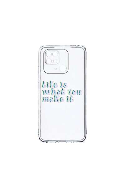 bestcase Διαφανής Θήκη Σιλικόνης 2MM, Συμβατή με Xiaomi Redmi 10C, Η ζωή είνα...