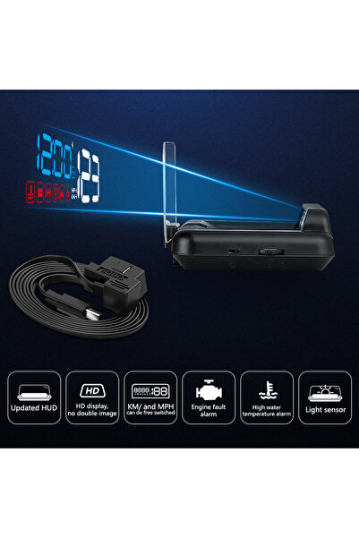 Choice جهاز OBD2 EOBD للسيارة، أحدث طراز C500، شاشة عرض رقمية HUD للسيارة، مق...