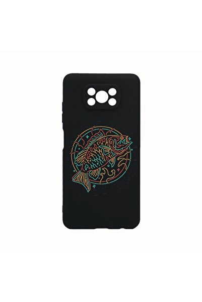 bestcase Husa Silicon, Compatibila cu Xiaomi Poco X3 Pro, Neon Fish, Rezisten...