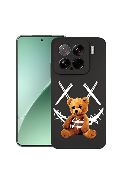 bestcase Калъф за Xiaomi 15, Усмивка на плюшено мече, Тънък силиконов 0.8ММ, ...