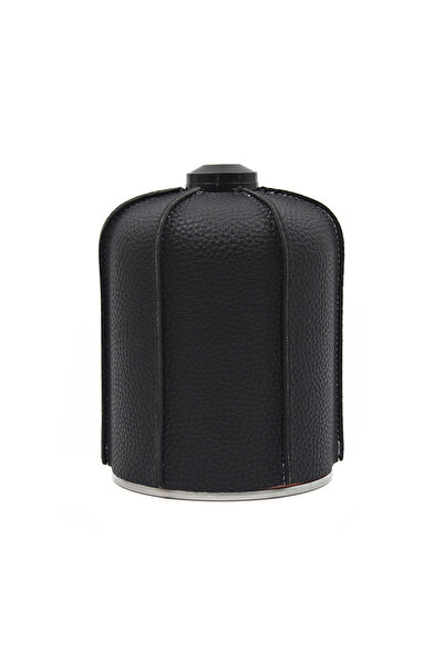 Choice7 Black L Outdoor Camping Flat Gas Canister Leather Cover Alpine Picnic...