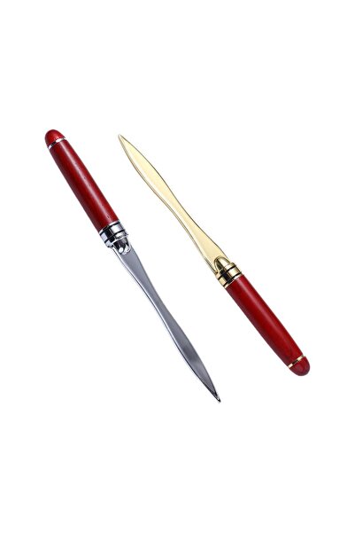 Choice1 gold 1pcs Wood Handle Letter Opener Stainless Steel cut paper Split f...