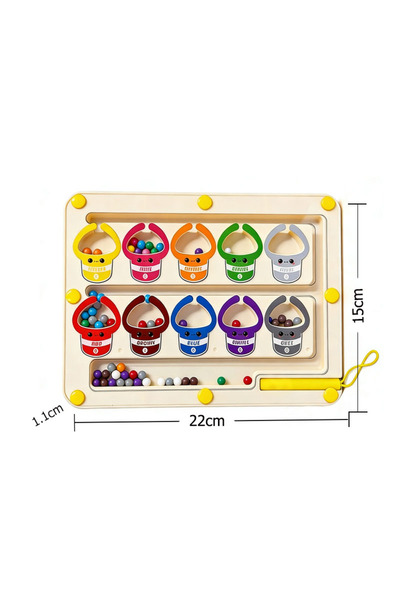 Choice Small Maze Montessori Magnetic Color Sorting Games Maze Board Pen Movi...