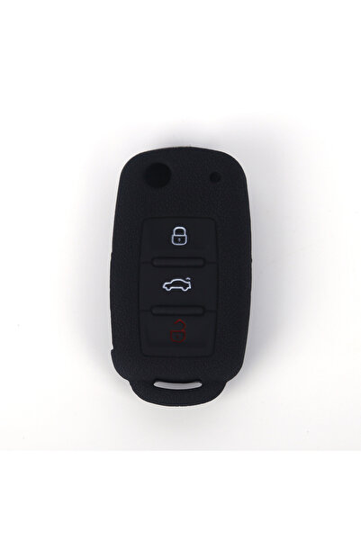 Choice8 Black Silicone key fob skin cover case for VW POLO Golf 4 MK5 6 Jetta...