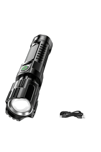 choice2 XIWANGFIRE 1PC Super Bright LED Flashlight USB Rechargeable Flashligh...