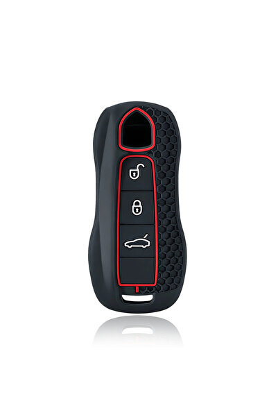 Choice Red Line Silicone Car Remote Key Case FOB for Porsche Cayenne 958 911 ...