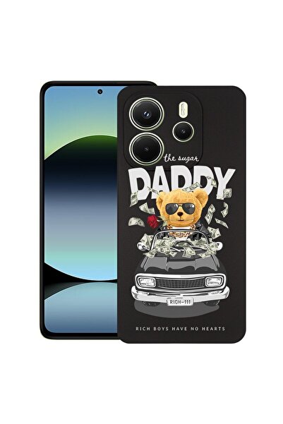 bestcase ¬Æ Husa pentru Xiaomi Redmi Note 14, Daddy Teddy Bear, Slim Silicon ...