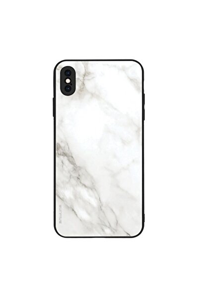 Sonique Θήκη Marble Series για Apple iPhone XS MAX Λευκό