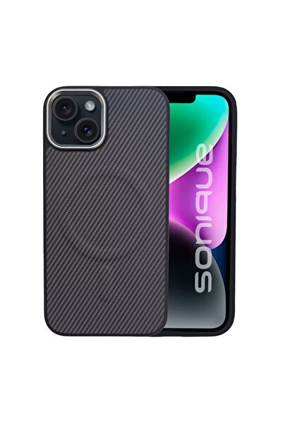 Sonique Θήκη Magnetic CarbonMag Pro Apple iPhone 15 Plus Γκρι