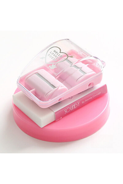 Choice1 Pink Mini Desktop Vacuum Cleaner ABS Plastic Cute Cartoon Eraser Penc...