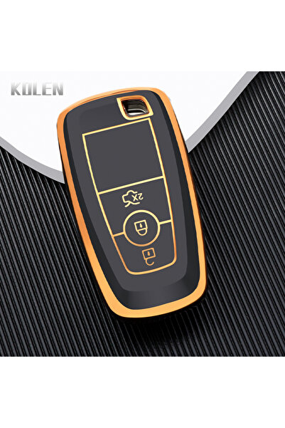 Choice 3 Button Black TPU Car Remote Key Case Cover Shell Fob For Ford Edge F...