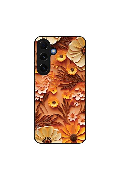 Sonique Θήκη 3D Flower Series για Samsung Galaxy S25 Plus Πορτοκαλί