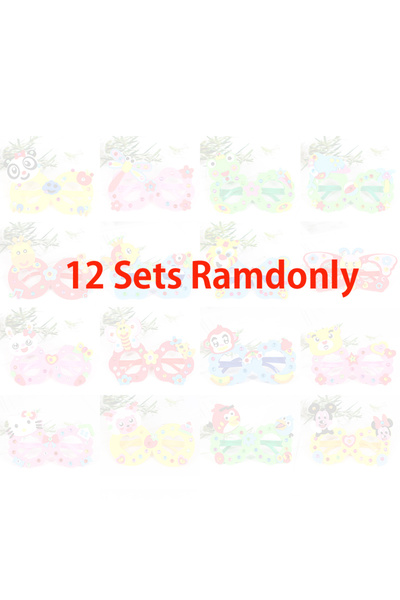 choice2 12sets 2/6/12 Sets Cartoon EVA Diamond Glasses DIY Stereoscopic Art C...