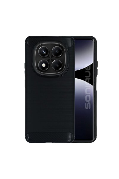 Sonique Θήκη Σιλικόνης Carbon Brushed Xiaomi Redmi Note 14 Pro 4G Μαύρο